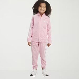 adidas Kids Pink Track Jacket & Joggers Set